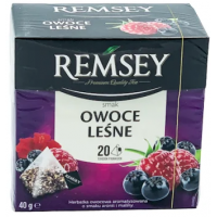 Чай фруктовый REMSEY со вкусом лесных ягод, 20 пакетиков