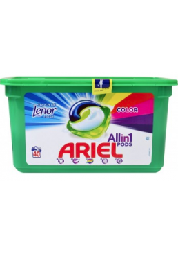 Гелеві капсули для прання Ariel Pods 3в1 Color Lenor, 40 шт
