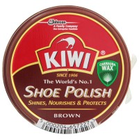 Крем для обуви в банке KIWI Shoe Polish Коричневый, 50 мл