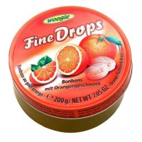 Льодяники Woogie Fine Drops Bonbons зі смаком Апельсин, 200 г