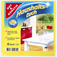Серветка мікрофібра G & G Haushalts-tuch для прибирання, 6 шт