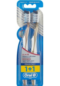 Набор зубных щеток Oral-B 1+1 Pro-Expert Все В Одном средней жесткости