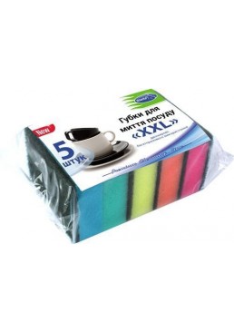 Губка для посуду Stella XXL, 5 шт