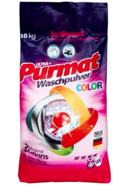 Пральний порошок Purmat Color для кольорової білизни, 10 кг (100 прань)