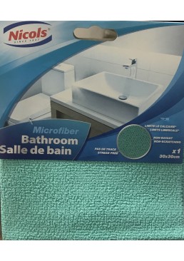 Серветка Nicols Bathroom Микрофибра для ванної кімнати 30 х 30 см, 1 шт