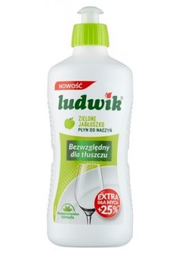 Средство для мытья посуды Ludwik с экстрактом зеленого яблока, 450 мл