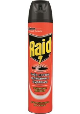 Аэрозоль против тараканов и муравьев Raid, 300 мл