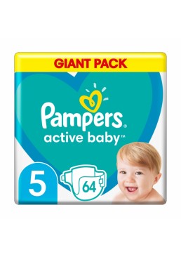 Підгузки Pampers Active Baby розмір 5 (11-16 кг), 64 шт
