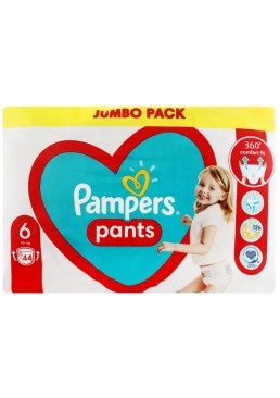 Підгузки-трусики Pampers Pants Розмір 6 (15+ кг), 44 шт