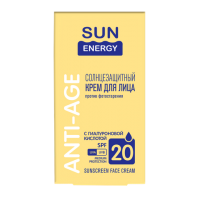 Солнцезащитный крем для лица Sun Energy против фотостарения SPF 20, 50 мл