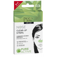 Очищаючі смужки для носа з екстрактом Алое Віра Beauty Derm Nose Clear-Up Strips, 6 шт