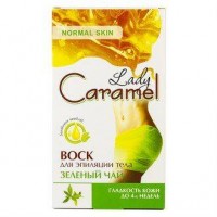 Воск для эпиляции тела зелёный чай Lady Caramel 16шт