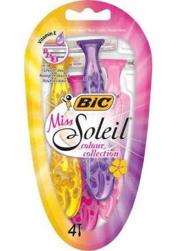 Набір одноразових станків для гоління BiC Miss Soleil colour collection, 4 шт