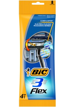 Набор одноразовых бритв BIC Flex 3, 4 шт 
