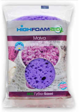 Губка банна HighFoam Malva з масажною поверхнею, 1 шт