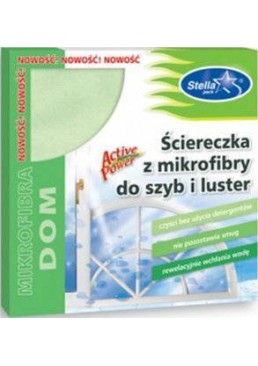 Серветка мікрофібра Stella для стекол і дзеркальних поверхонь, 1 шт