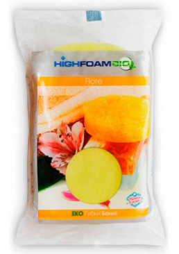 Губка банна HighFoam Fiore з масажною поверхнею, 1 шт