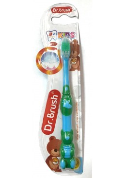 Щетка зубная детская Dr. Brush Kids 3+ (мягкая), 1 шт