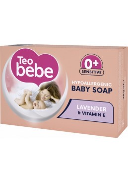 Мыло детское Teo bebe с экстрактом Лаванды + витамин Е, 75 г