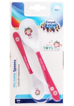 Набор ложек Canpol babies Toys для девочки (с 9 месяцев), 2 шт 