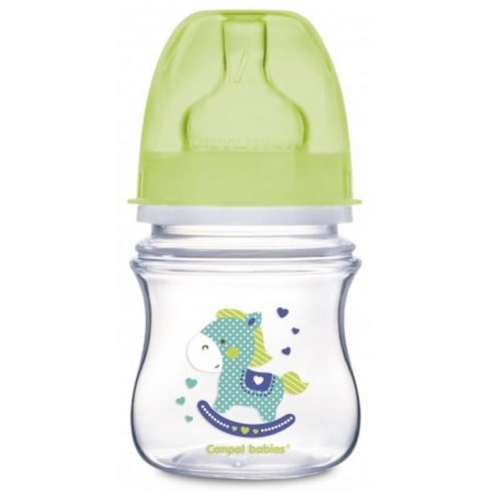 Бутылка с широким отверстием EasyStart Canpol babies антиколиковая, 120 мл - 