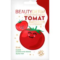 Маска альгінатна BeautyDerm Відбілювання з томатом, 15 мл