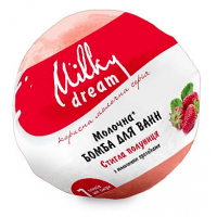 Бомба для ванн Milky Dream Стигла полуниця з молочними протеїнами, 100 г