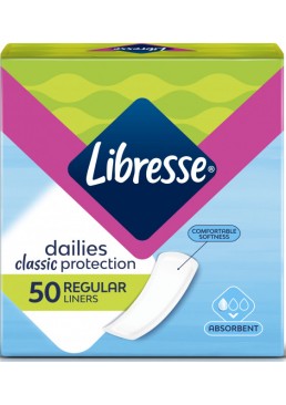 Ежедневные гигиенические прокладки Libresse Pantyliners Classic, 50 шт