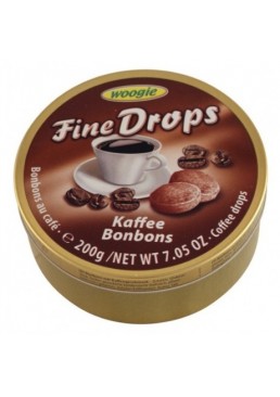 Woogie Конфеты Fine Drops леденцы со вкусом кофе, 200 г