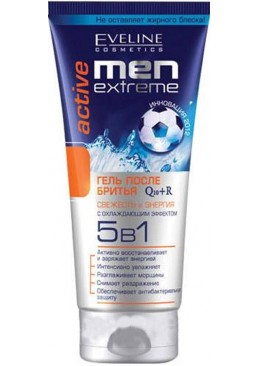 Гель после бритья 5 в 1 Eveline Cosmetics Men Extreme Q10+R Active, 200 мл