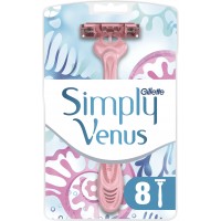 Одноразові станки для гоління жіночі Simply Venus 3, 8 шт