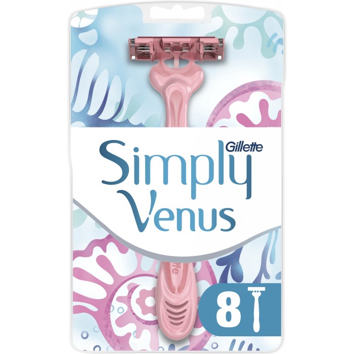 ᐉ Купить Одноразовые станки для бритья женские Simply Venus 3, 8 шт по ...