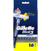 Одноразовые станки для бритья мужские Gillette Blue 3 Smooth, 16 шт
