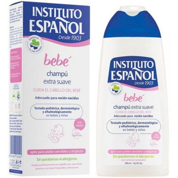Шампунь для волосся для новонароджених Instituto Espanol Bebe Bath Gel Without Soap Sensitive Skin, 300 мл - 