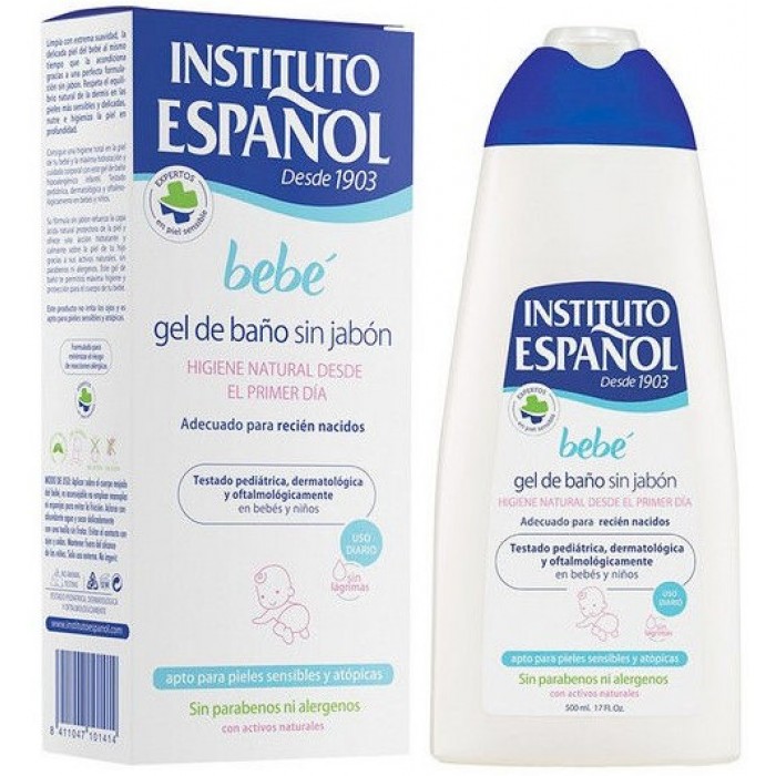 Гель для душа для новонароджених Instituto Espanol Bebe Bath Gel Without Soap Sensitive Skin, 500 мл - 