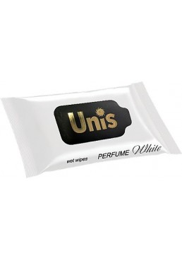 Антибактериальных влажные салфетки Unis Perfume White, 15 шт