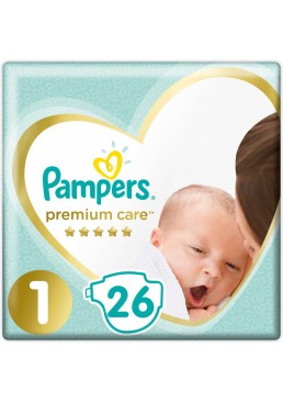 Подгузники Pampers Premium Care Размер 1 (2-5 кг), 26 шт