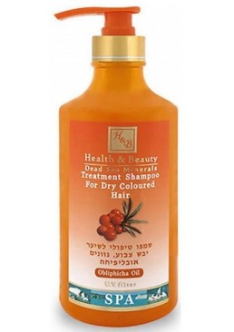 Шампунь Health & Beauty для сухих фарбованого волосся з маслом обліпихи, 780 мл