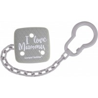 Ланцюжок до пустушки Canpol Babies I Love Mummy (з 0 місяців), 1 шт