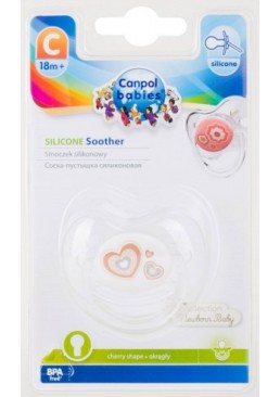 Пустышка силиконовая Canpol Babies Newborn baby круглая (с 18 месяцев), 1 шт