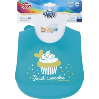Слинявчик силіконовий Canpol Babies з кишенею (з 4 місяців), 1 шт