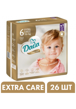 Підгузки Дада Dada Extra Care 6 Extra Large (16+ кг), 26 шт