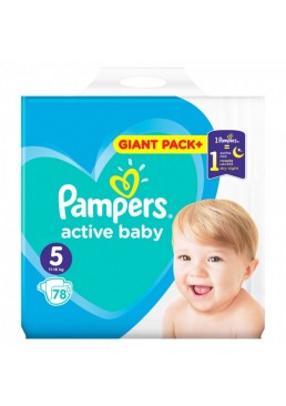Підгузки Pampers Active Baby 5 Junior (11-16 кг) Mega Pack, 78 шт
