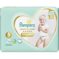 Подгузники трусики Pampers Premium Care Pants Junior 5 (12-17 кг), 34 шт 