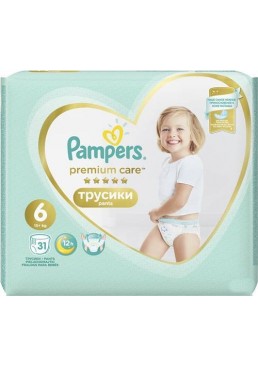 Підгузки трусики Pampers Premium Care Pants Extra Large 6 (15+ кг), 31 шт