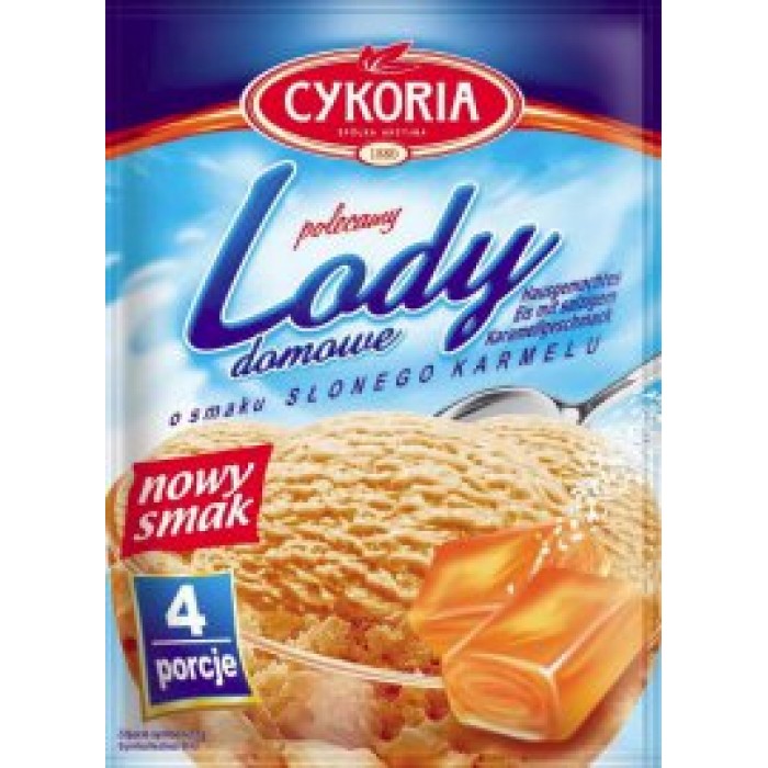 Морозиво для домашнього приготування Cykoria Lody зі смаком солоної карамелі, 60 г - 