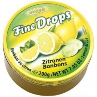 Льодяники Woogie Fine Drops Zitronen зі смаком лимона, 200 г