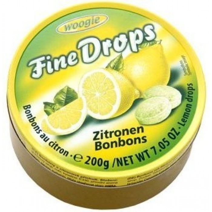 Леденцы Woogie Fine Drops Zitronen со вкусом лимона, 200 г - 