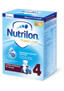 Молочна суха суміш Nutrilon Premium + 4 (18 + місяців), 600 г