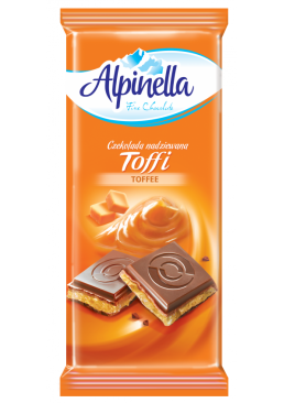 Шоколад Alpinella молочний Тоффи 100г
